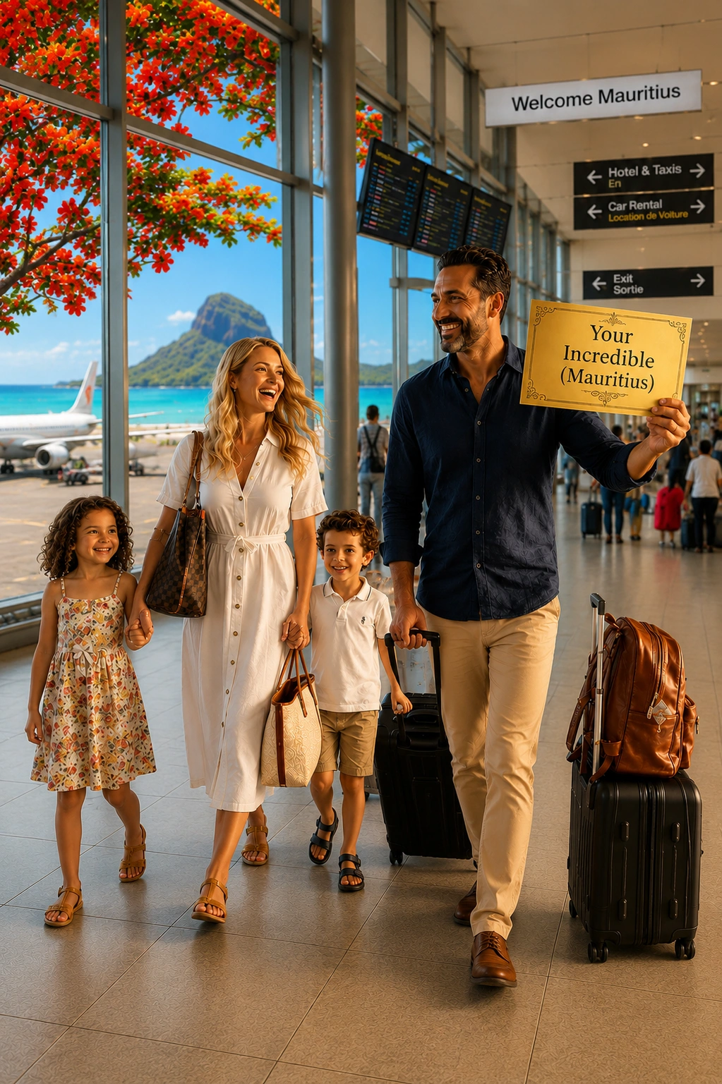 Arrival in Mauritius — passport and golden visa